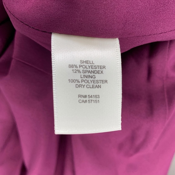 Eliza J Purple Ruffle Front Formal Gown Dress Sz 6 - Picture 6 of 7